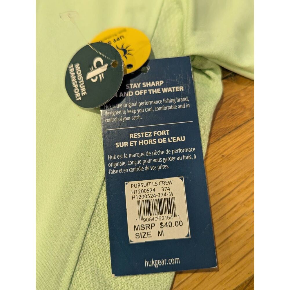 HUK Men's Pursuit Vented Long Sleeve Fishing Shirt (+30 UPF) NWT - Picture 12 of 13